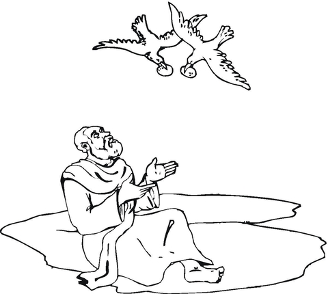 Bible Story Elijah  Coloring Page